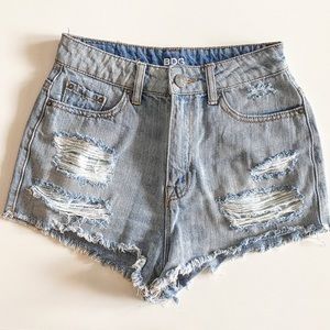 TWO pairs of BDG jean shorts